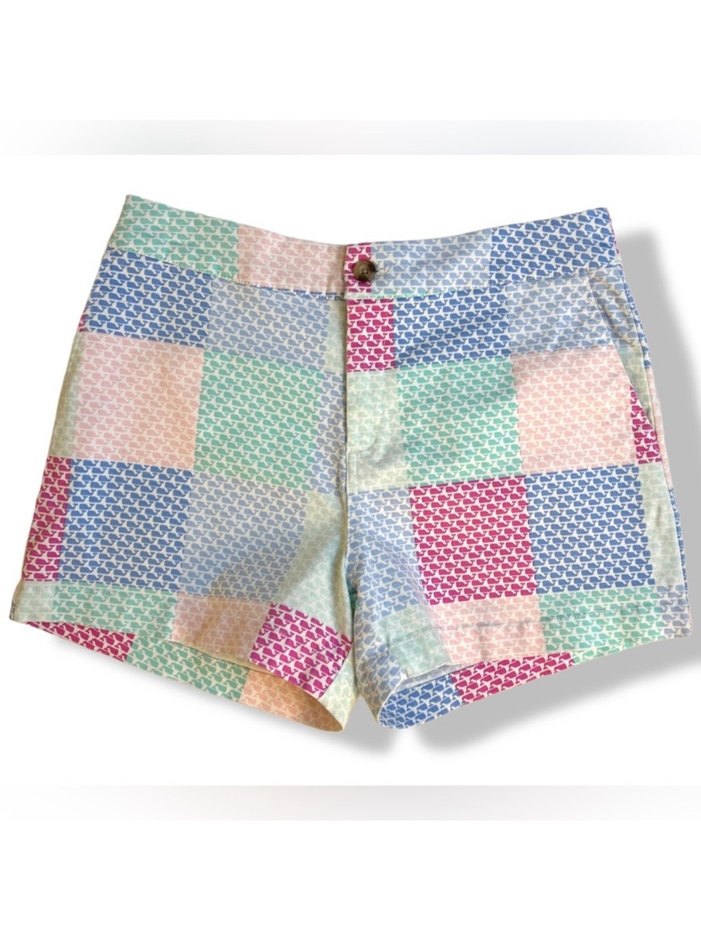 Vinyard Vines Women’s Pastel Colors Patchwork Summer Shorts / Size 4